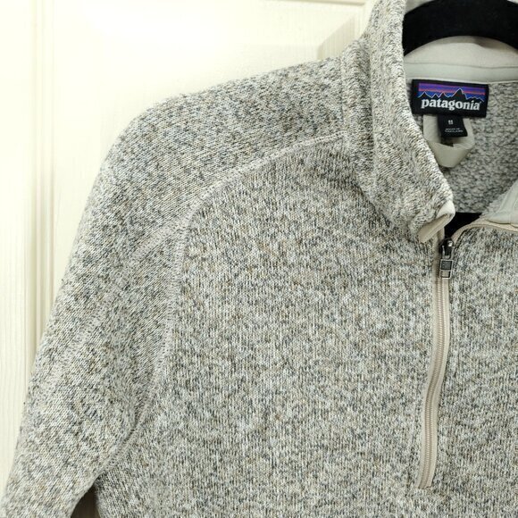 Patagonia Better Sweater Quarter Zip Pullover M Natural (Tan/Beige) - Picture 10 of 16